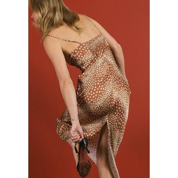 CIAO LUCIA Nera Printed Midi Slip Dress Large - Picture 6 of 11